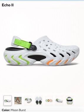 CROCS Echo 2 Moon Burst| Unisex| Men’s size 8| Women’s size 10